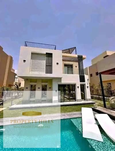 Standalone Villa for Resale Ready to Move Fully Finished with AC and Kitchen Units 440 sqm Landscape View in the Best Location Gardenia City Compound