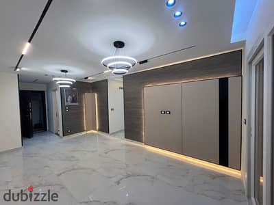 Apartment for sale 103 sqm ultra super lux finishes villa and street view very close to Food Court transport and services in Madinaty