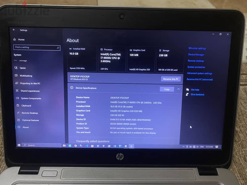 HP EliteBook 820 G3 2