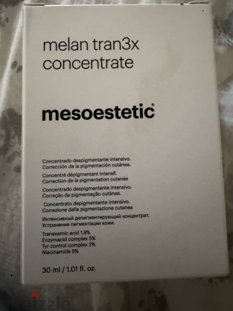 melan tran3x concentrate mesoestetic 2