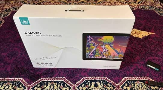 huion kamvas 24 plus جديد لم يستخدم بكامل مشتملاته