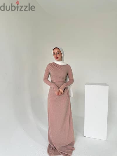 فستان سهرة اتلبس مرة واحدة XL