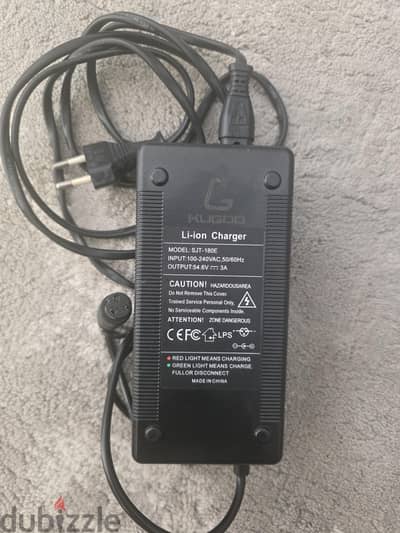 Kugoo Lj-ion Charger for F3 plus scooter