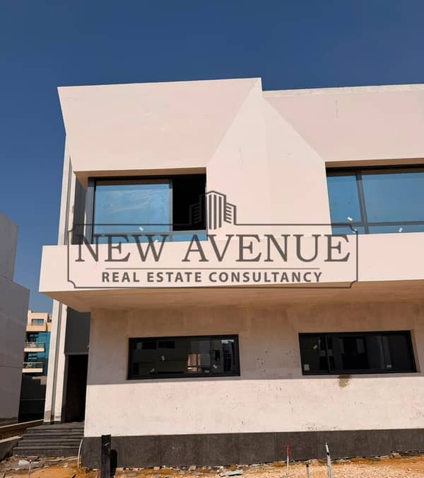 Villa corner for sale Eastshire New Cairo beside AUC with installments delivered