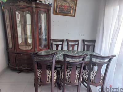 سفرة كلاسيك للبيع مطعمة بالنحاس والرخام