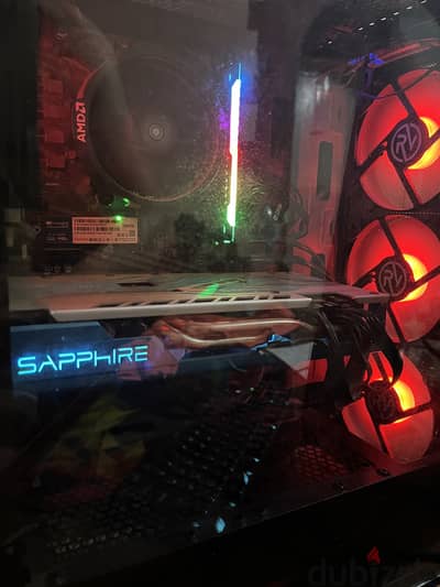 Rx 590 كرت شاشه جيمينج استعمال نضيف كسر زيرو