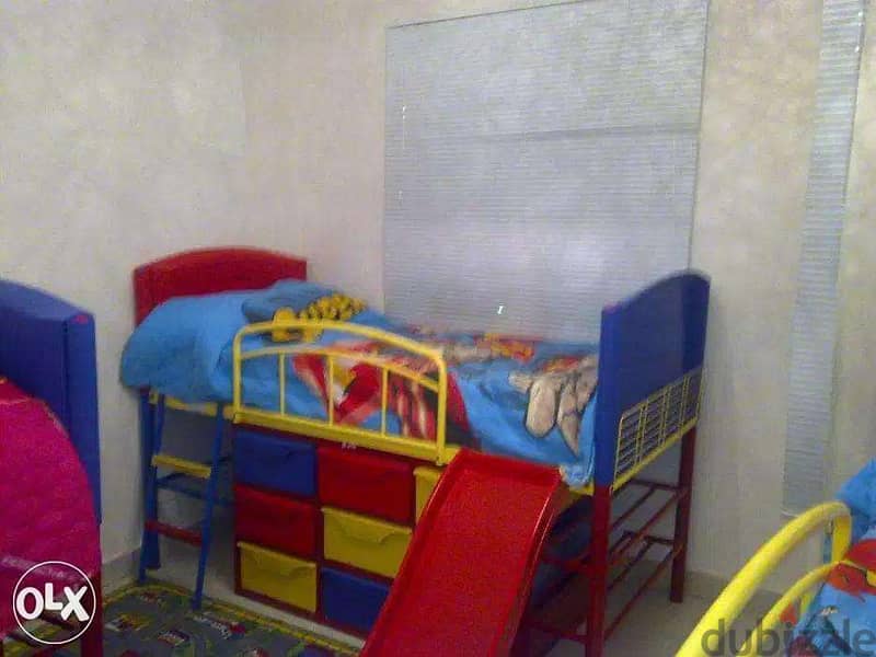 سرير أطفال ماليزى زحليقة، سلم، 9 أدراج Kids bed stair, slide, 9 drawer 0