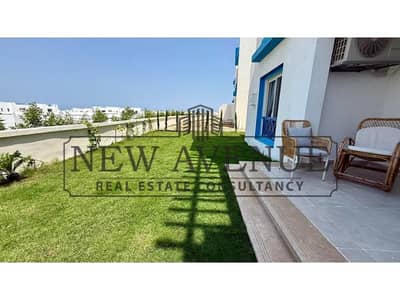 للبيع شالية أرضي بموقع متميز في ماونتن فيو رأس الحكمة الساحل الشمالي Mountain View Ras El Hekma North Coast متشطب بالكامل و استلام فوري