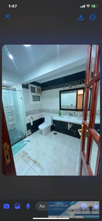  Apartment for Rent (New Law Contract) in Al Rehab City    Phase 5 – Al Rehab City  Apartment Area: 180 sqm  Garden Area: 50 sqm  Ground