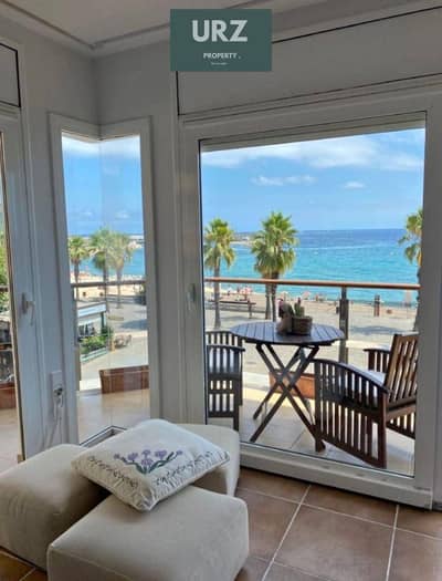 Unique beachfront chalet for sale in Ras El Hekma North Coast full sea view fully finished near La Vista Cali Coast Almaza Bay  Hacienda.