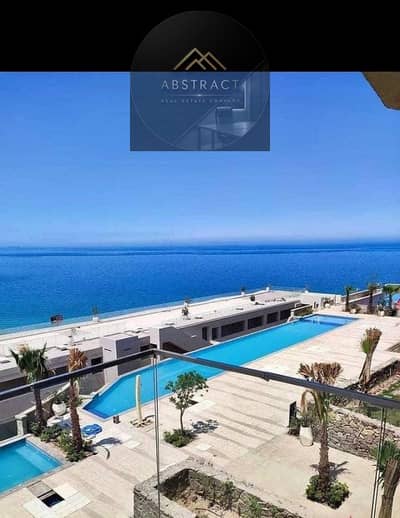 Hit Two Birds with One Stone Ultra Super Lux chalet for Sale with Panoramic Direct Sea View in IL Monte Galala, Ain Sokhna | 1 Hour 15 Min from Cairo