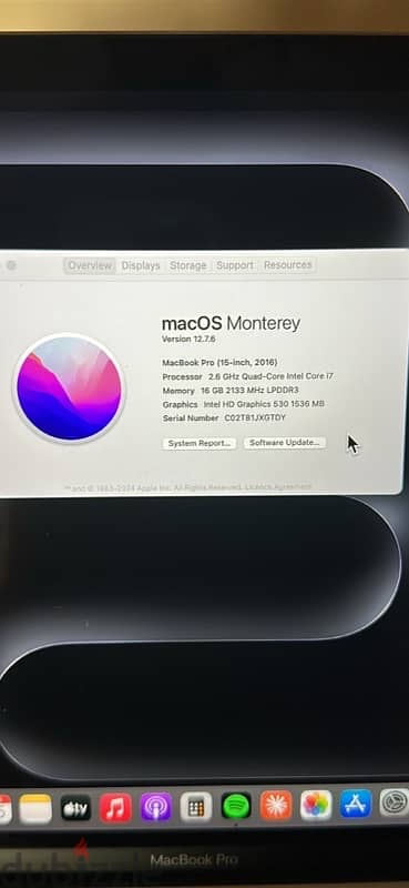 Macbook pro 2016 15 inch TOUCHBAR