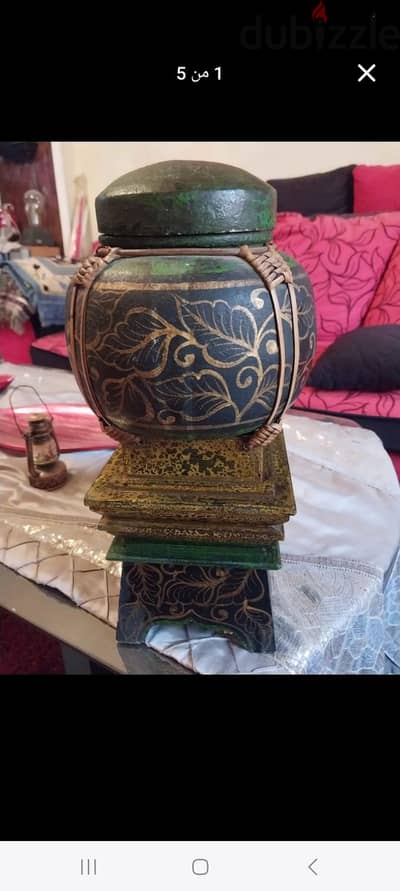 فاز او علبه من الخشب هاند ميد تايلاندي