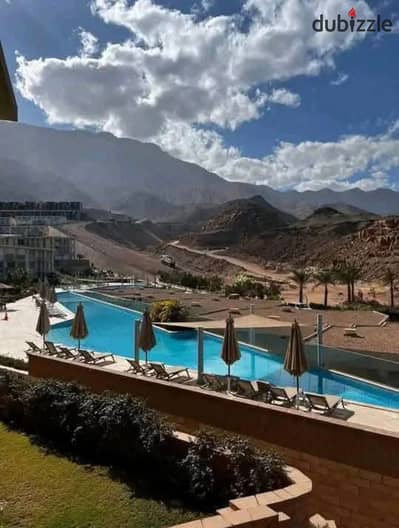 استلم فوري شالية متشطب علي جبل الجلالة غرفتين Full Sea View بجوار المونت جلالة و جامعة الجلالة