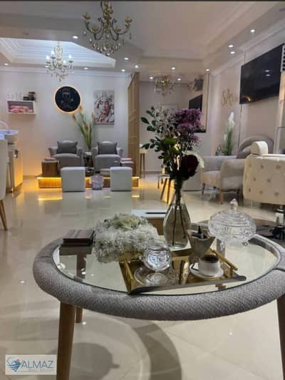 Fully furnished beauty center, a great deal, offering all services in Al Banafseg 6 Villas, First Settlement, near 90th Street and main roads.