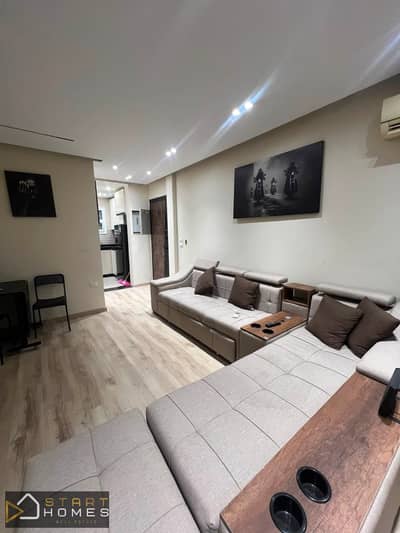 Furnished studio apartment for rent in Al Rehab City, directly opposite the Eastern Market.