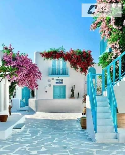 باقل من سعر الماركت استلم تاون هاوس كورنر ريسيل في Levels – Ras El Hekma – الساحل الشمالي Open view landscape بتقسيمه مميزة -جاهز للمعاينه و الاستلام