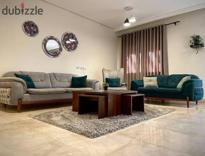 Apartment for sale 3 rooms with a very distinctive division in front of Cairo Airport in Heliopolis along Al-Thawra Street