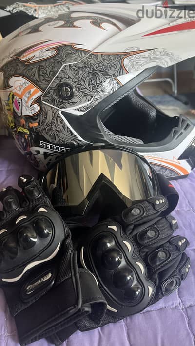 Motocross Protective Gear Set