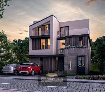 Twin House for sale in Sheikh Zayed on Dahshur Road – next to Al Jazeera Club and Palm Hills