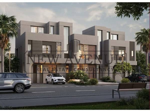 Luxury Town house with Lowest Downpayment and Installments over 5 Years in 97 Hills New Cairo Near AUC by Palm Hills