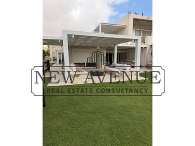 For Sale Ground Chalet Fully Finished and Furnished with ACs Ready to move in Hacienda Bay North Coast Palm Hills Developments
