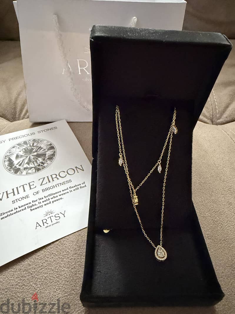 Artsy silver necklace 2