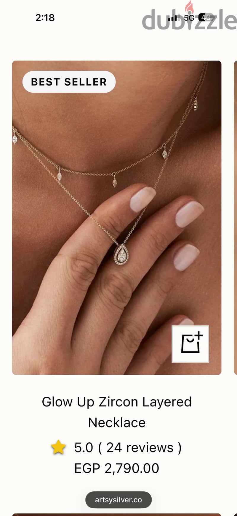 Artsy silver necklace 4