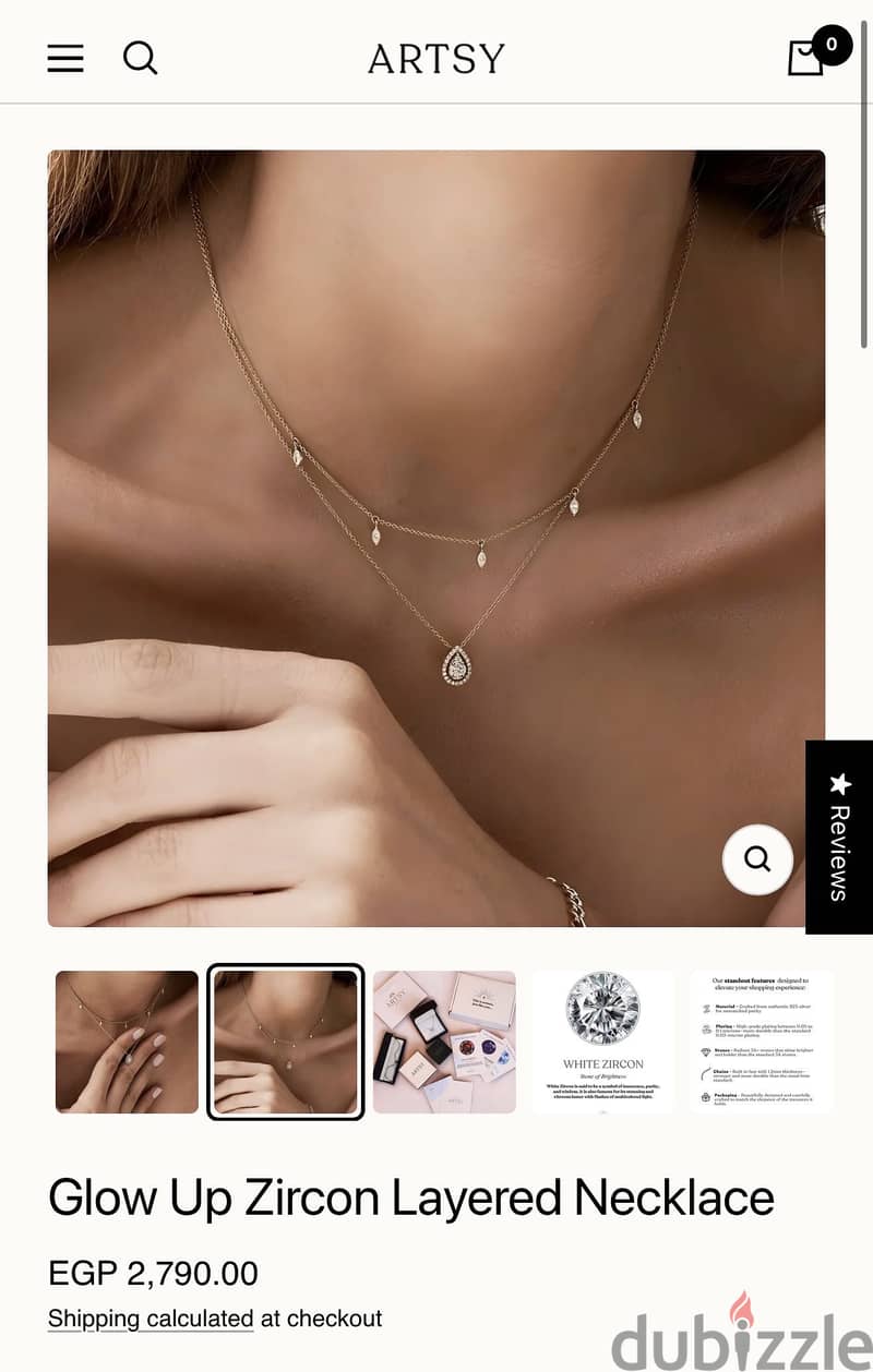 Artsy silver necklace 5