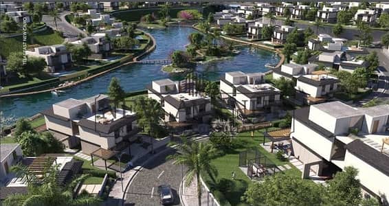 تاون هاوس بحرى للبيع فى كمبوند تلال ايست Telal East استلام ٢٠٢٨ تحت سعر السوق وأميز لوكيشن فى الكمبوند
