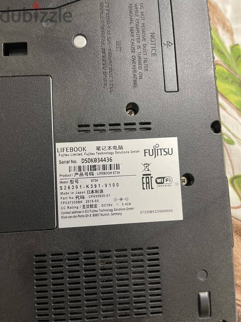 Fujitsu LIFEBOOK E734 - made in japan 2