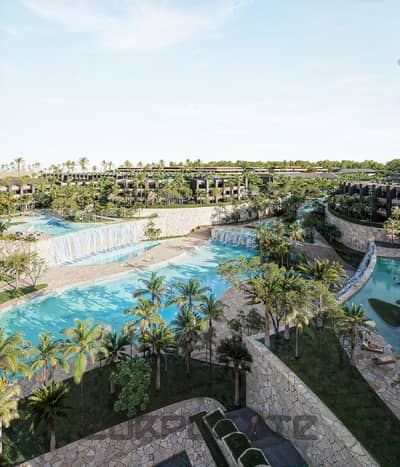 Direct view of the best lagoon in the project, steps from the sea, 10% DP