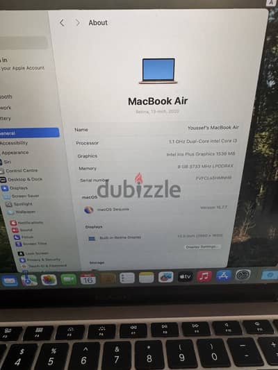 MacBook air 2020 13inch