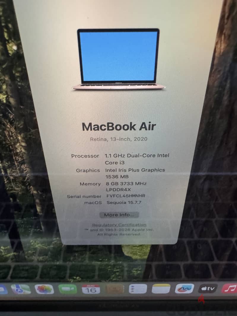 MacBook air 2020 13inch 3