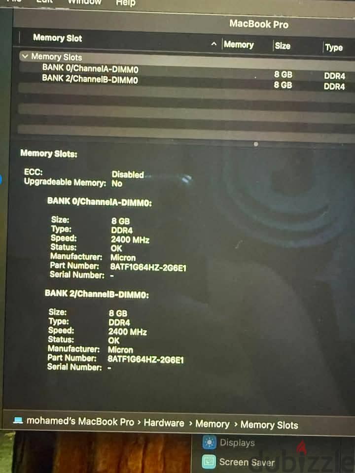 macbook pro 2019 6