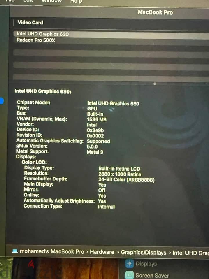 macbook pro 2019 8