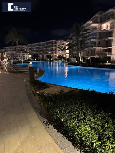 شاليه فاخر استلام فوري  إطلالة علي لاجون للبيع مفروش بالكامل | مارينا مراسي Marina- Marassi.