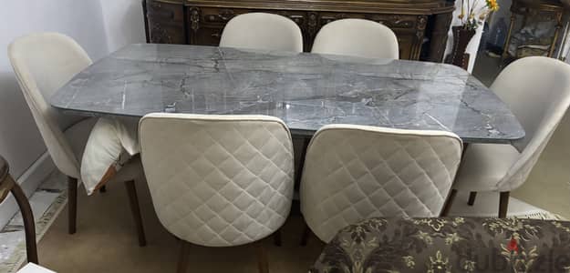 سفرة ١٨٠ متر و ٦ كراسى