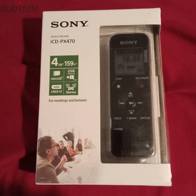 Sony PX470 مسجل صوتية للمحاضرات والاجتماعات
