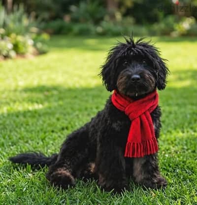 black golden doodle