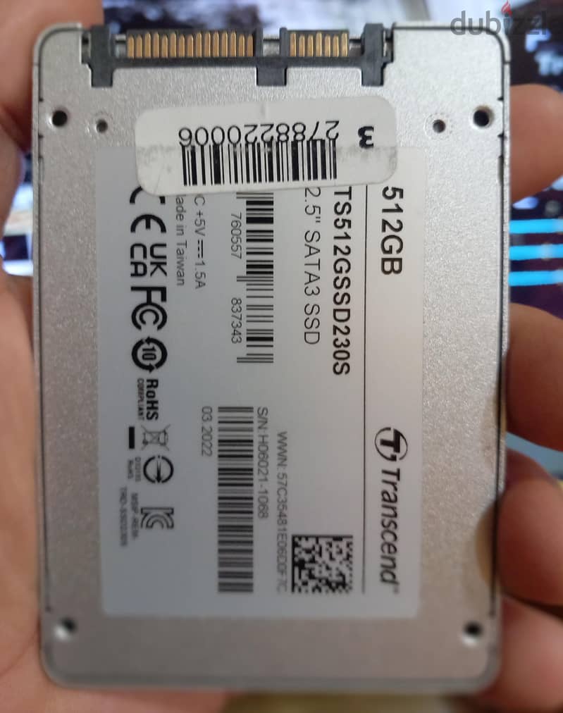 Ssd 512 Transcend original 1