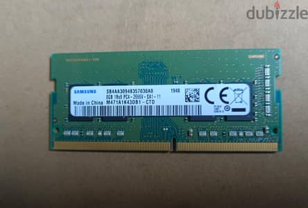 رام لاب توب 8 جيجا ddr4 ماركة Samsung باص 2666