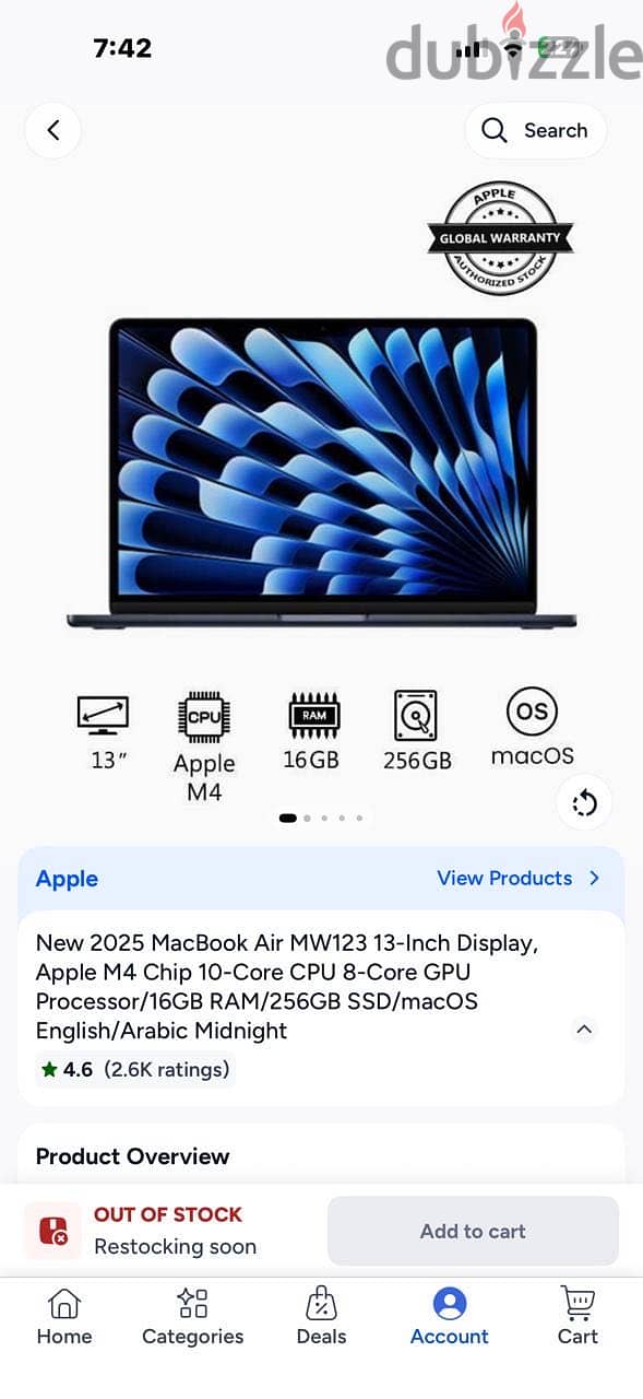 Macbook air -13 Inch - Like new 1