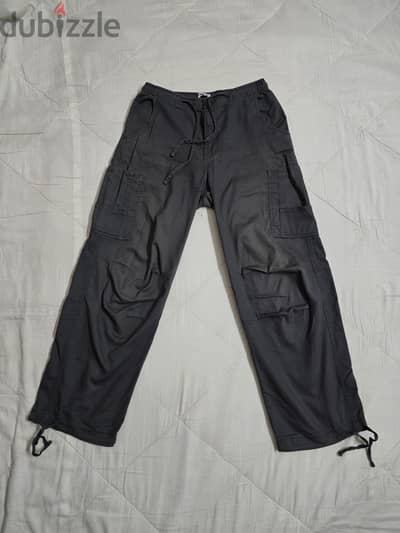 Dark Grey DeFacto Baggy Cargo Pants