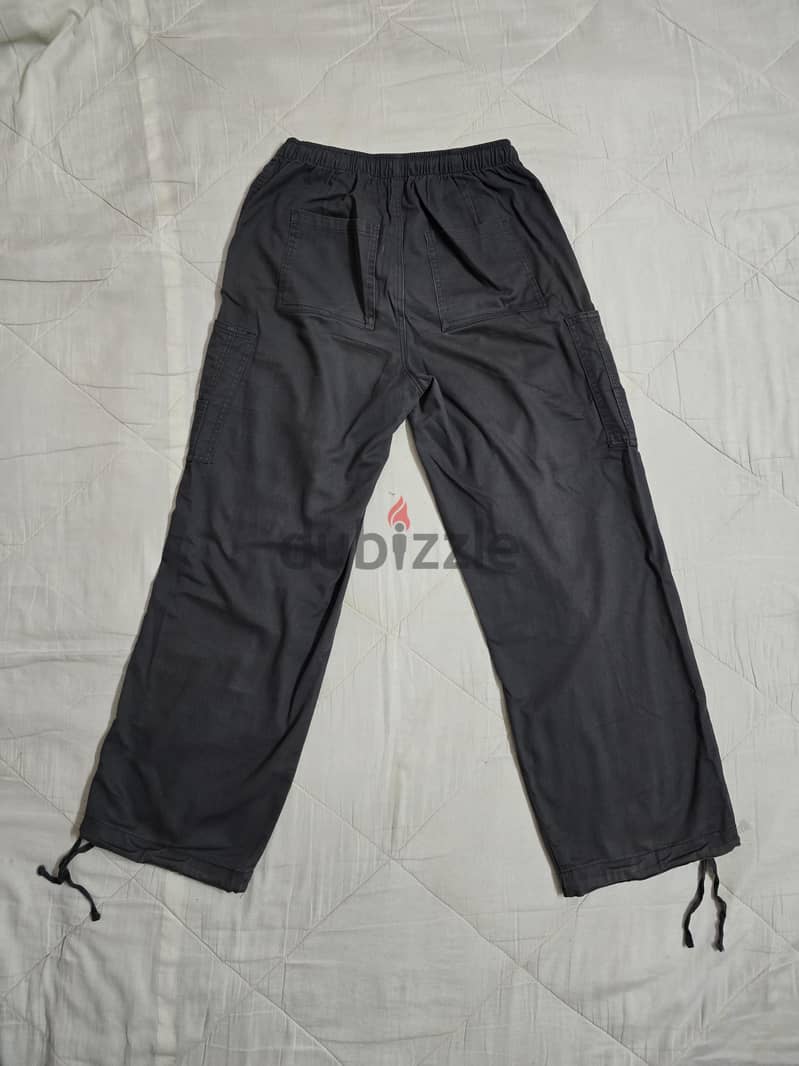 Dark Grey DeFacto Baggy Cargo Pants 1