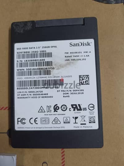 هارديسك SSD ماركة SanDisk 256 جيجا