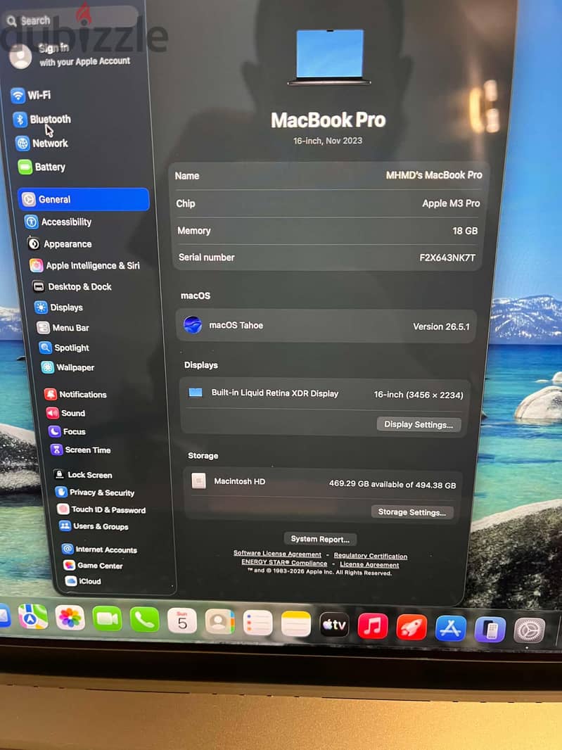 MacBook Pro M3 Pro 16 inch 5