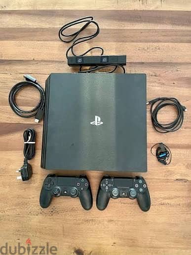 Ps4 pro and two controllers