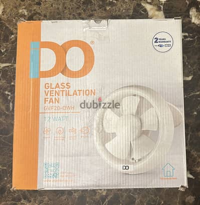 Glass ventilation fan