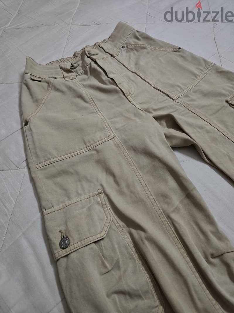 Beige Pull&Bear Cargo Pants 2